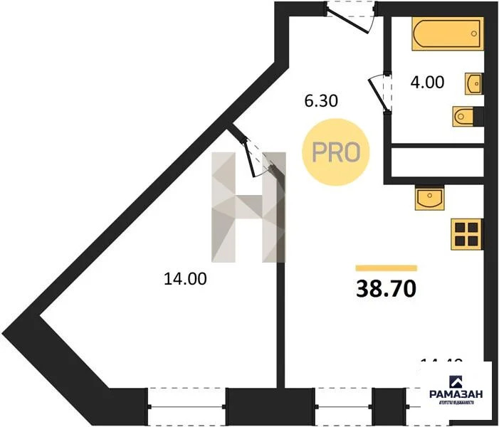 Продажа квартиры в новостройке, Казань, м. Горки, ул. Родины - Фото 1
