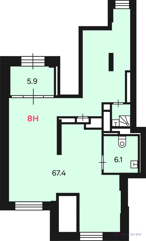 Продажа торгового помещения, Зеленый пр-кт. - Фото 1