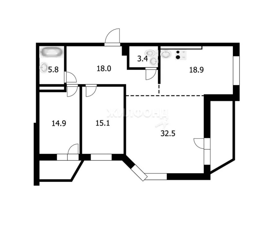 Продажа квартиры, Новосибирск, ул. Семьи Шамшиных - Фото 83