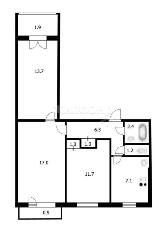 Продажа квартиры, Новосибирск, ул. Зорге - Фото 18