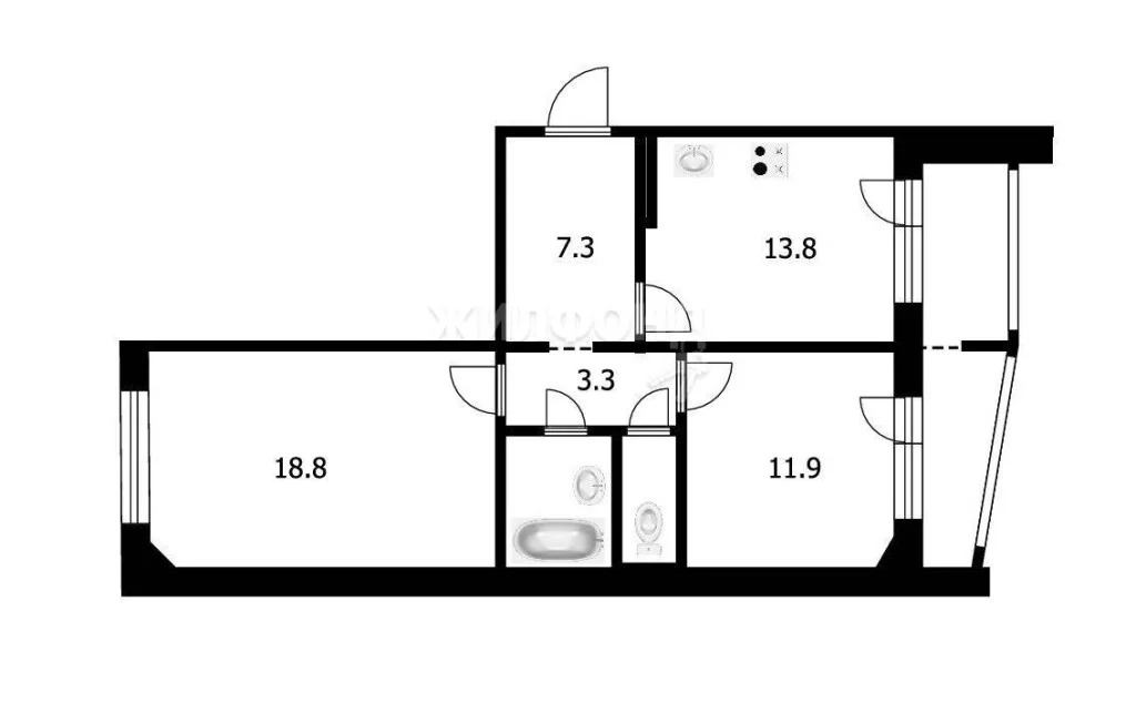 Продажа квартиры, Садовый, Новосибирский район, Каспийская - Фото 23