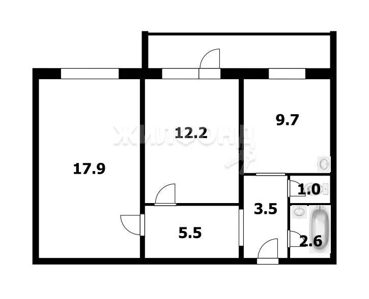 Продажа квартиры, Новосибирск, микрорайон Закаменский - Фото 16