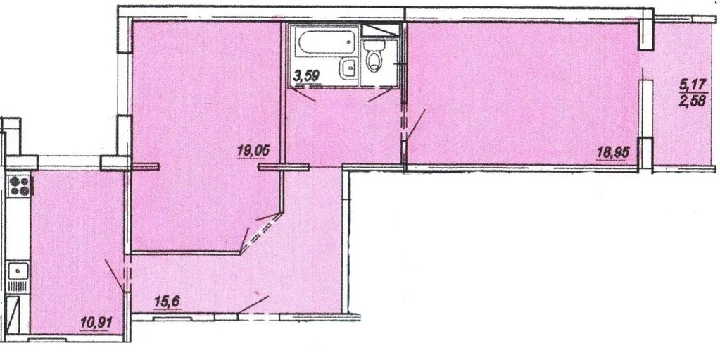 Продается квартира, 73.27 м - Фото 1
