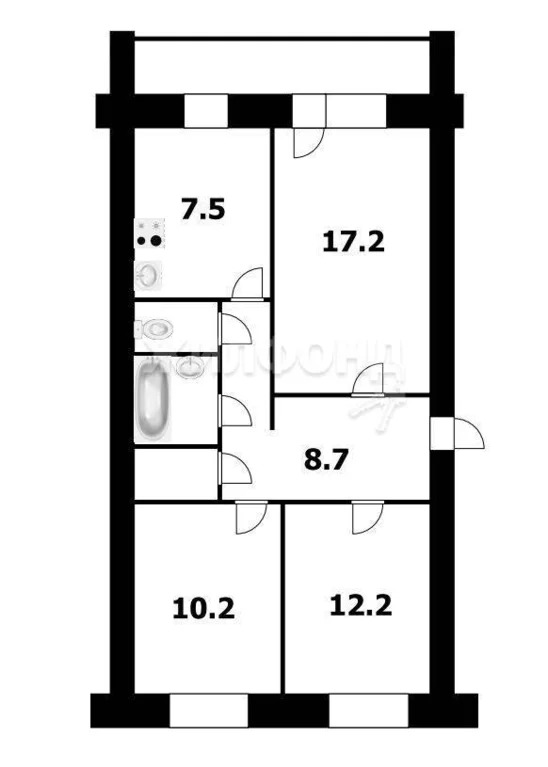 Продажа квартиры, Чистополье, Коченевский район, ул. Набережная - Фото 11