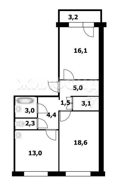 Продажа квартиры, Новосибирск, ул. Фадеева - Фото 7