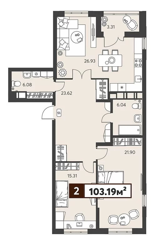 Продается квартира, 75.22 м - Фото 16