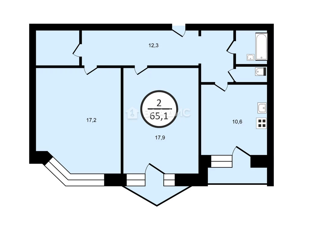 Москва, улица Барышиха, д.33к1, 2-комнатная квартира на продажу - Фото 15