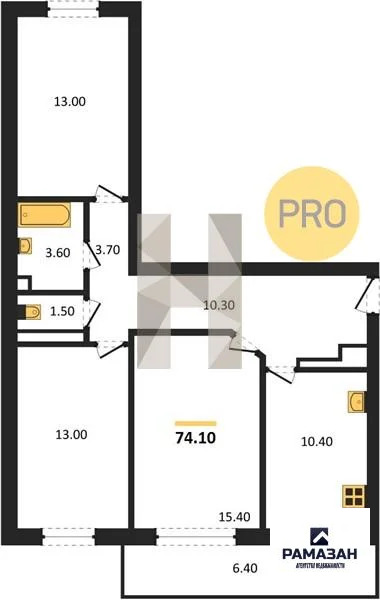 Продажа квартиры в новостройке, Набережные Челны, Авангардная ул. - Фото 1