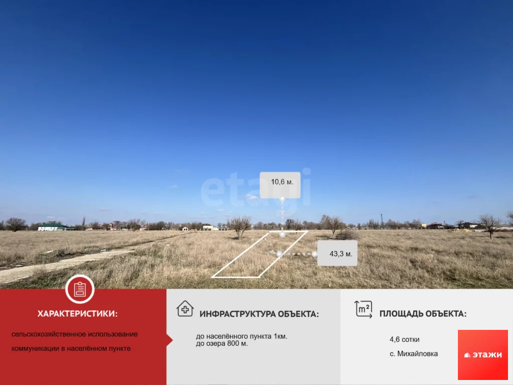 Продажа участка, Михайловка, Сакский район - Фото 0
