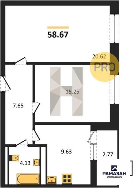 Продажа квартиры в новостройке, Казань, м. Горки, ул. Патриса Лумумбы - Фото 1