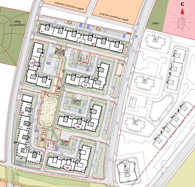 План застройки микрорайона веризино г владимир