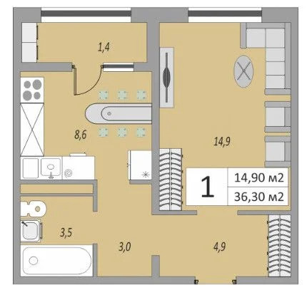 Продажа квартиры, Оренбург, ул. Юркина - Фото 9