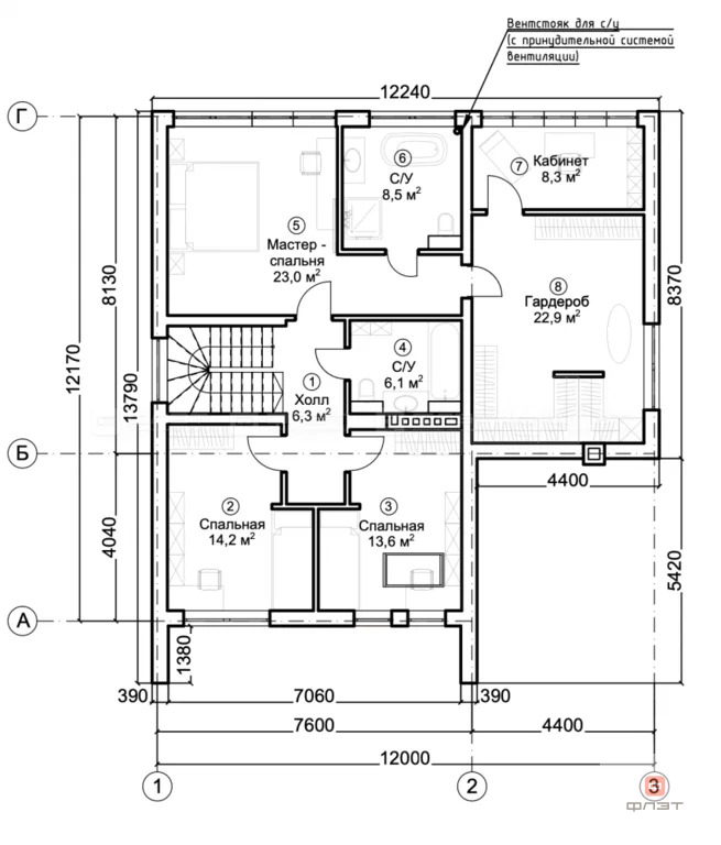 Продажа дома, Тарлаши, Лаишевский район, дом 1000 - Фото 43