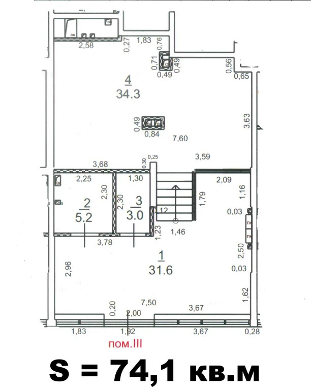 Аренда ПСН площадью 74,1 м2 - Фото 2