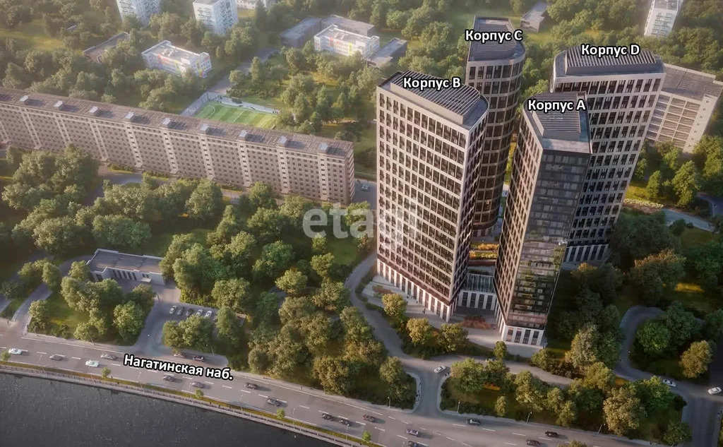 Продажа квартиры в новостройке, Нагатинская наб. - Фото 2