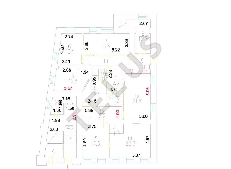 м. Менделеевская, Достоевского ул., 850 м2, Здание (ном. объекта: ... - Фото 11