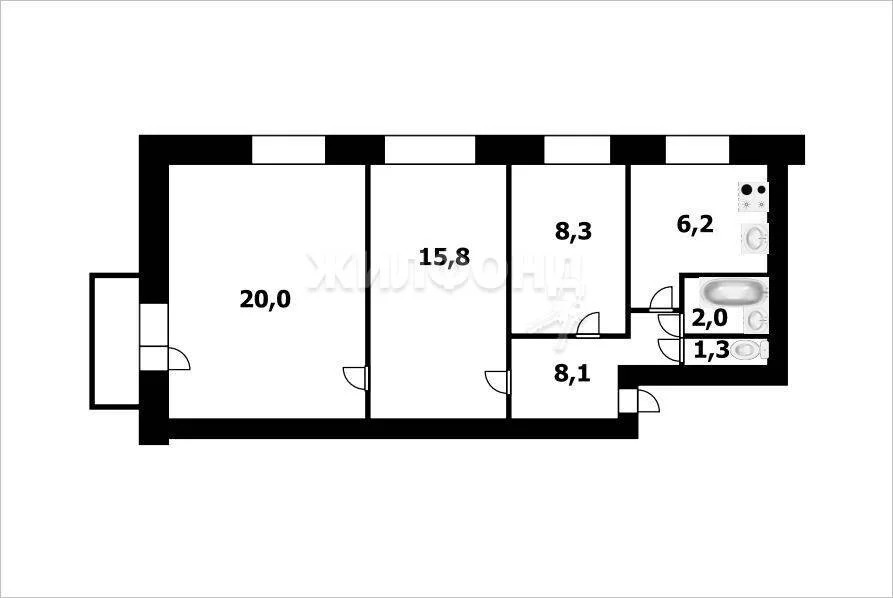 Продажа квартиры, Новосибирск, ул. Большевистская - Фото 9