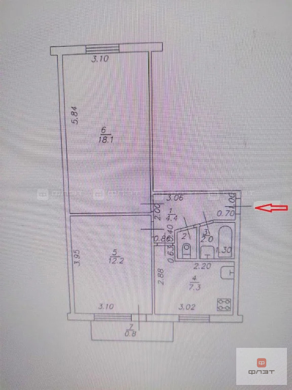 Продажа квартиры, Казань, ул. Латышских Стрелков - Фото 15