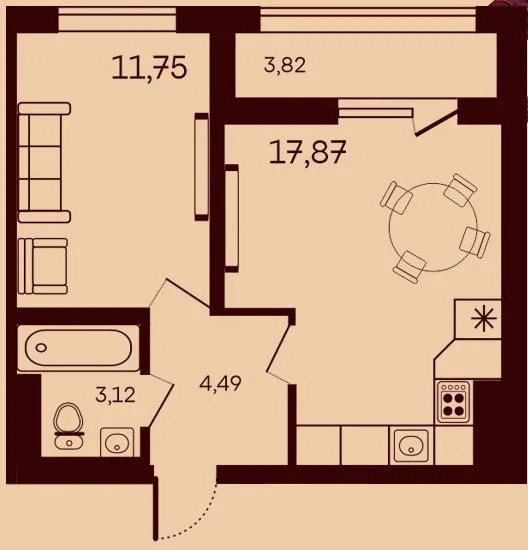 Продается квартира, 41.05 м - Фото 2
