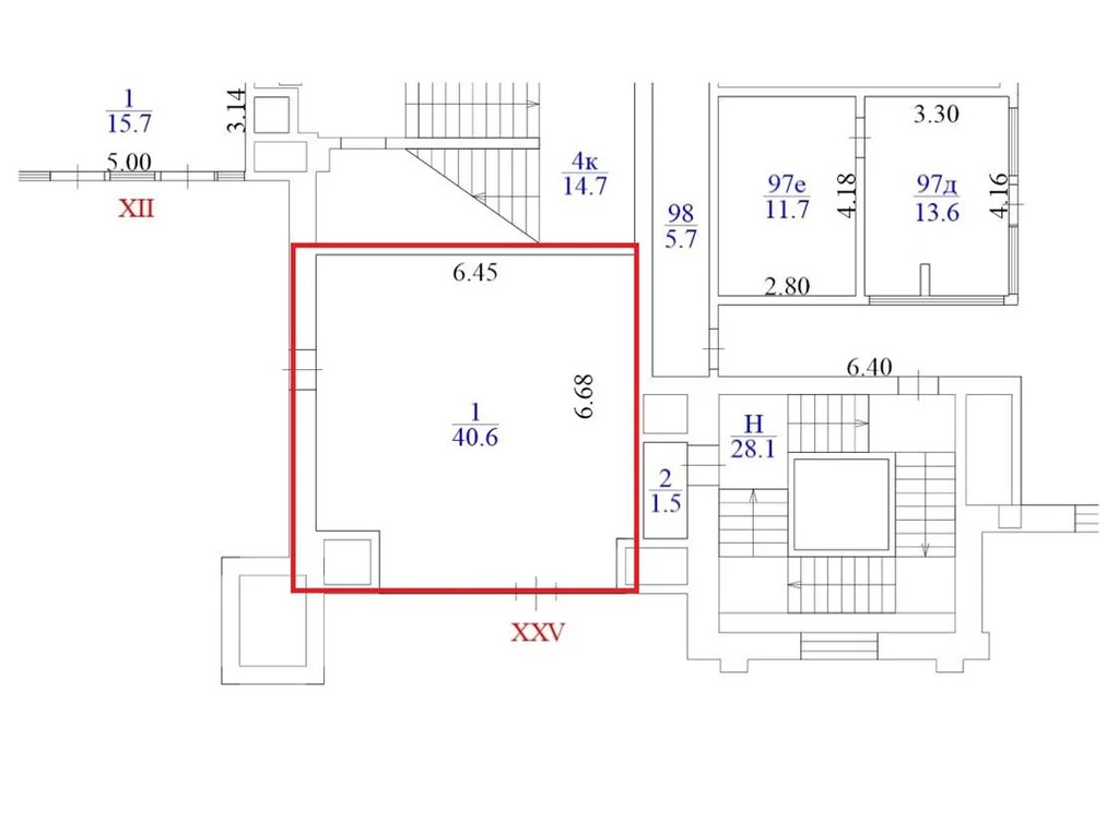 Торговое помещение 40.6 м2 в аренду - Фото 4