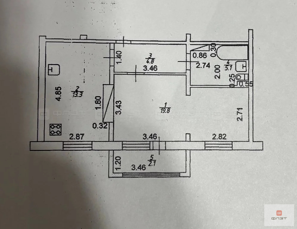 Продажа квартиры, Осиново, Зеленодольский район, ул. Садовая - Фото 15