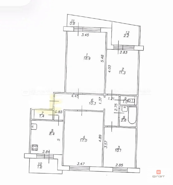 Продажа квартиры, Казань, ул. Четаева - Фото 8