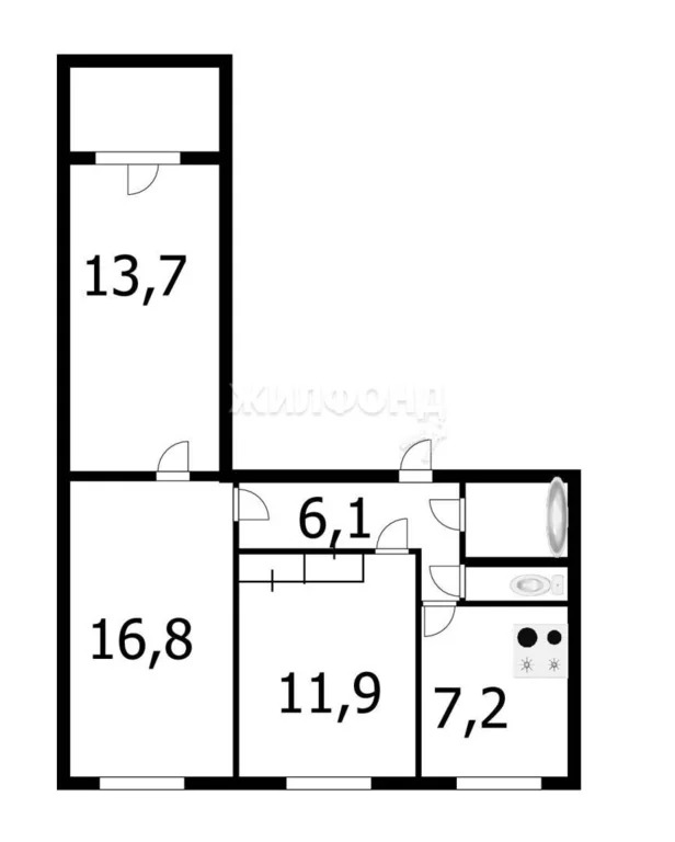 Продажа квартиры, Новосибирск, ул. Ударная - Фото 13