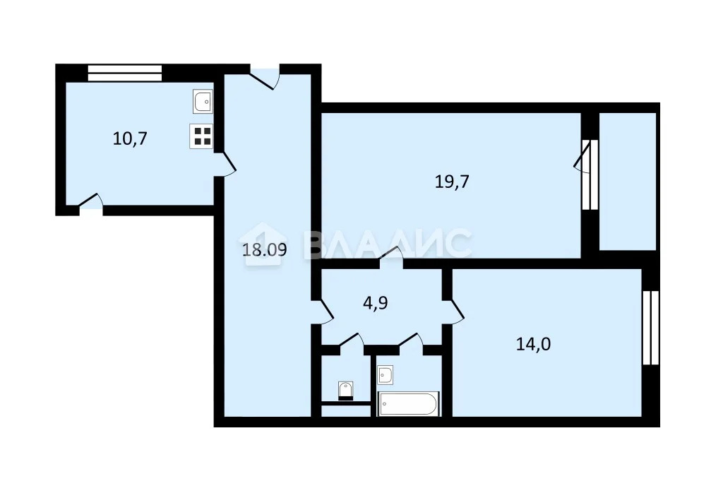 Санкт-Петербург, улица Маршала Новикова, д.13, комната на продажу - Фото 21