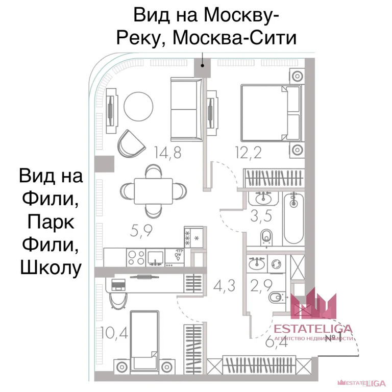 Продажа квартиры в новостройке, Кутузовский проезд - Фото 2