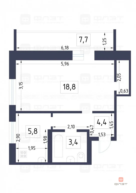 Продажа квартиры, Казань, ул. Академика Завойского - Фото 15