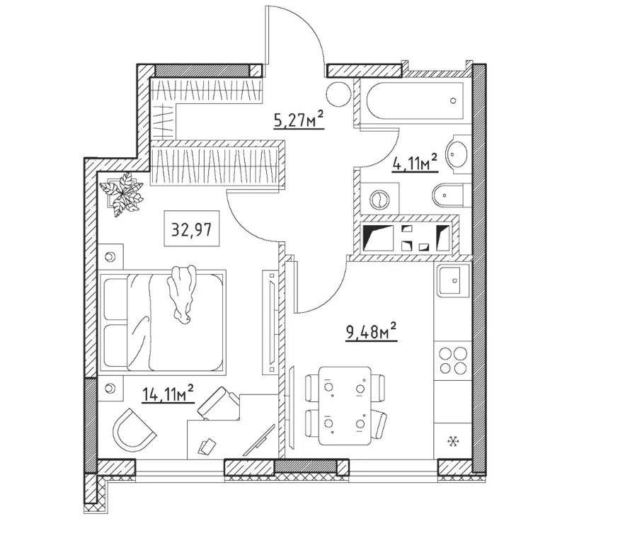 Продается квартира, 32.97 м - Фото 0