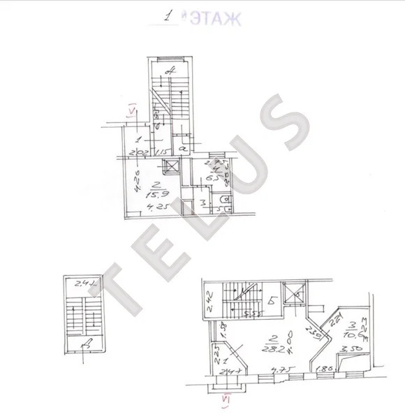 м. Бауманская, Старая Басманная, 1365 м2, часть Здания (ном. объекта: ... - Фото 12