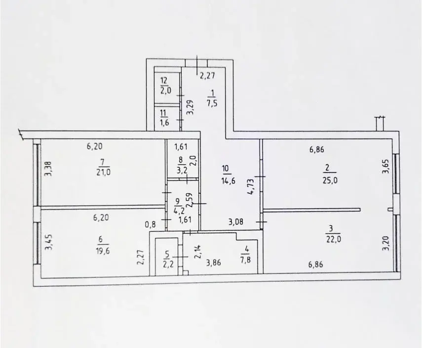 3 (трех) комнатная квартира в Ленинском районе г. Кемерово - Фото 38