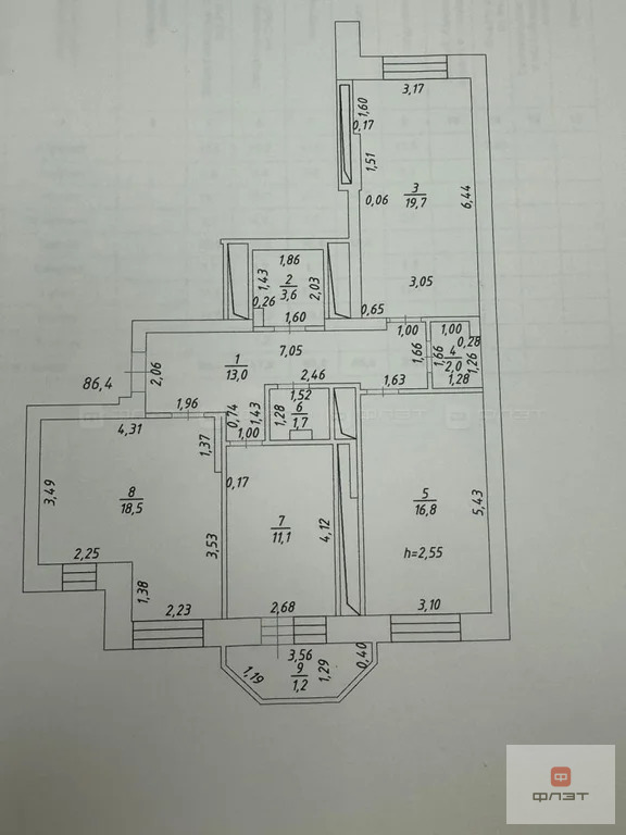 Продажа квартиры, Казань, ул. Баки Урманче - Фото 18