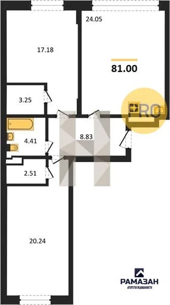 Продажа квартиры в новостройке, Казань, Генерала Ерина ул. - Фото 1