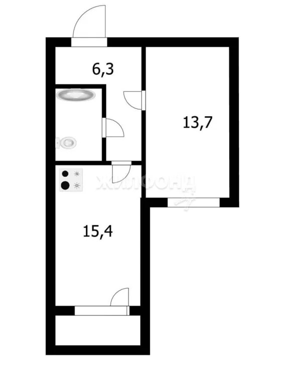 Продажа квартиры, Краснообск, Новосибирский район, жилой комплекс ... - Фото 12