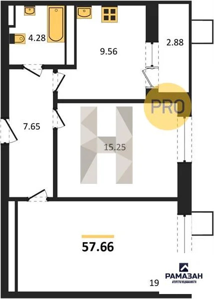 Продажа квартиры в новостройке, Казань, м. Горки, ул. Патриса Лумумбы - Фото 1