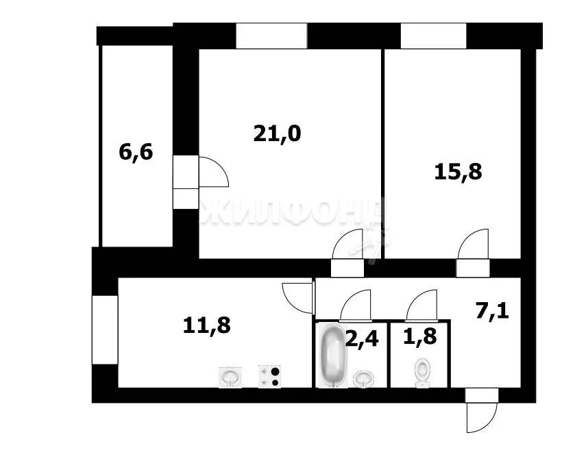 Продажа квартиры, Новосибирск, ул. Авиастроителей - Фото 15