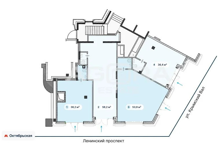 Продажа торгового помещения, м. Октябрьская, Ленинский пр-кт. - Фото 4