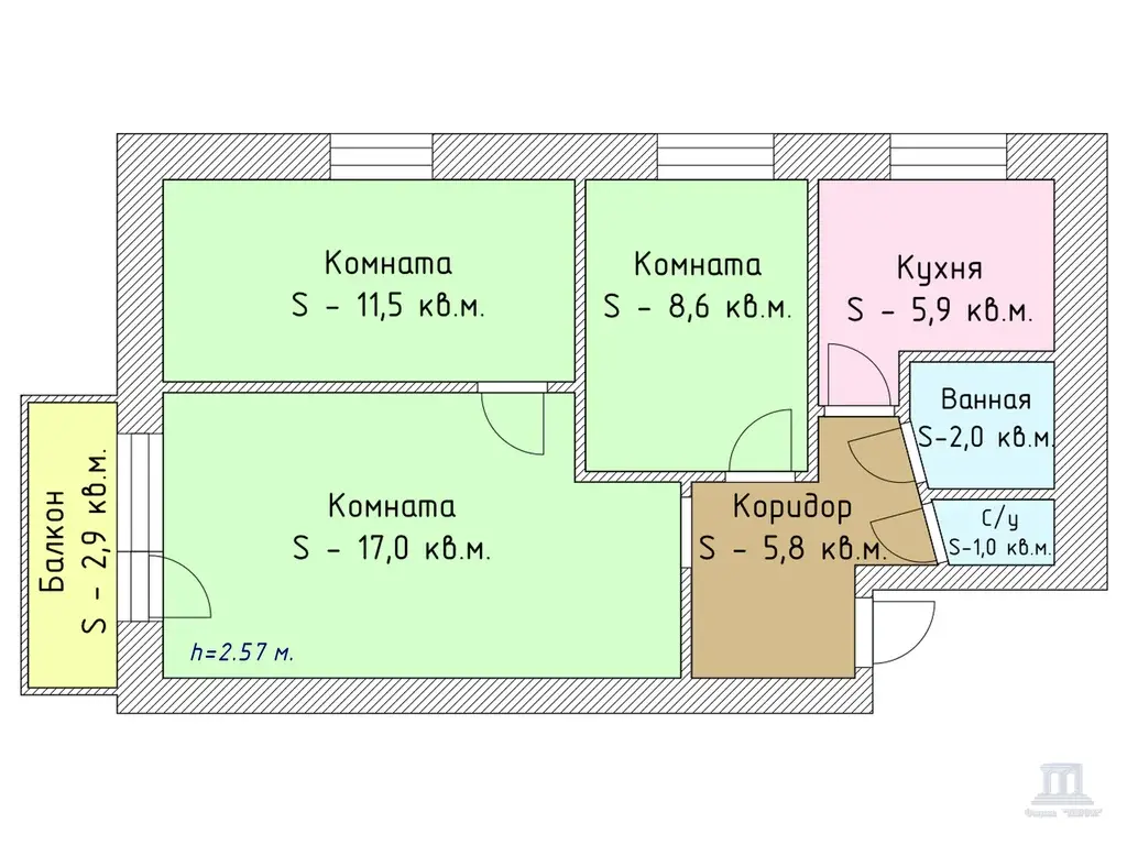 Продаю 3 к квартиру в центре Ростова-на-Дону Университетский - Фото 10