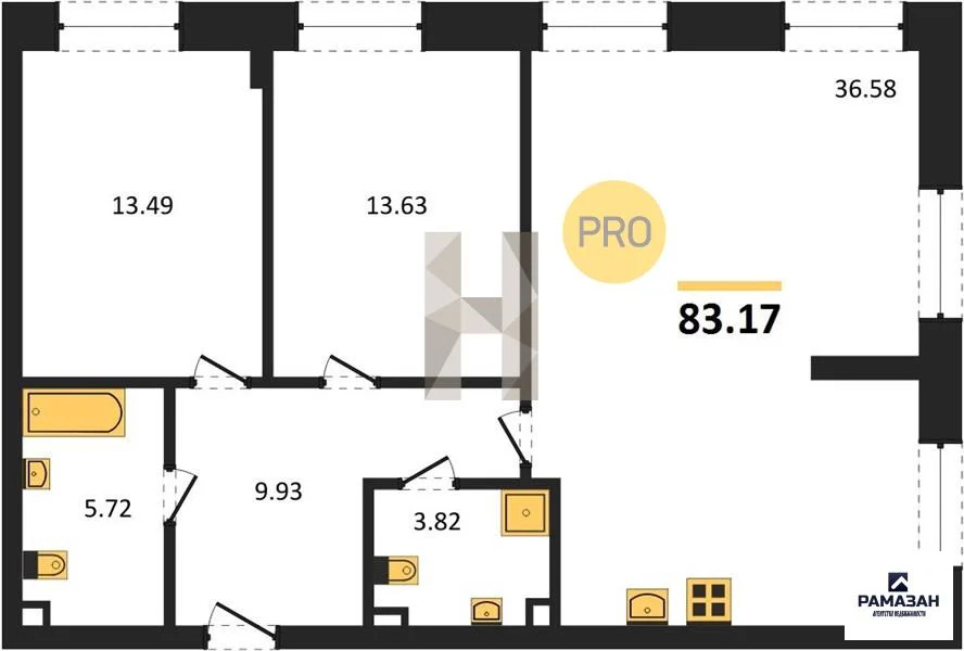 Продажа квартиры в новостройке, Казань, м. Кремлёвская, ул. Гаяза ... - Фото 1