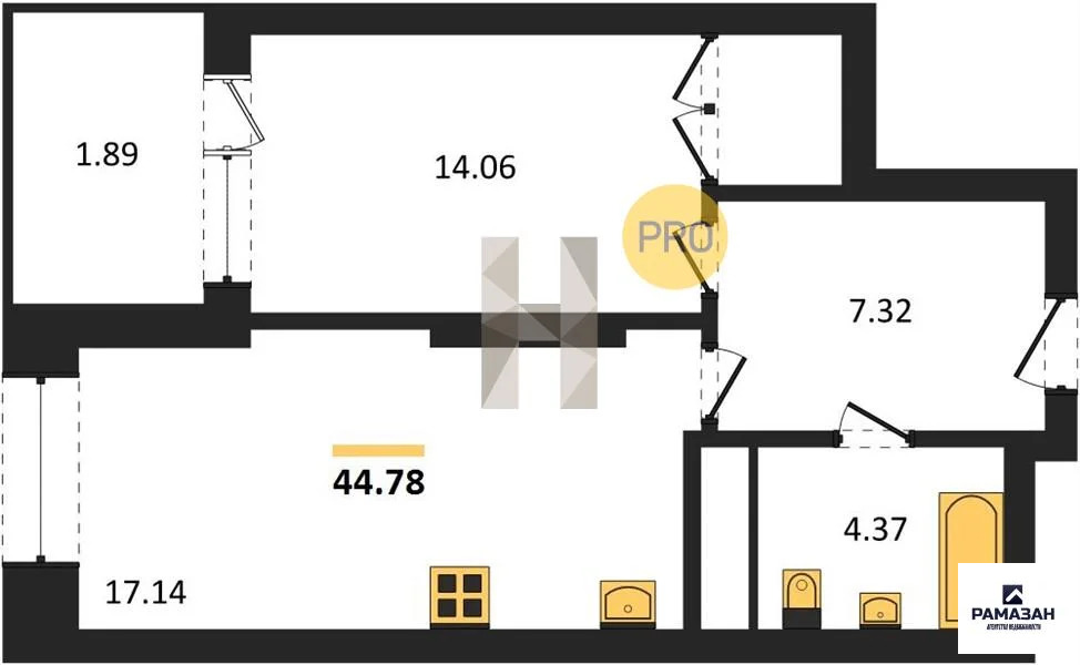 Продажа квартиры в новостройке, Казань, м. Горки, ул. Родины - Фото 1