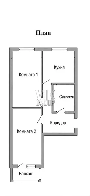 Продается двухкомнатная квартира по ул Чкалова дом 10 в г Лобня - Фото 1