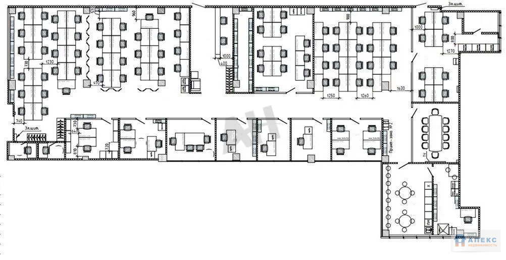 Аренда офиса 490 м2 м. Давыдково в бизнес-центре класса В - Фото 9