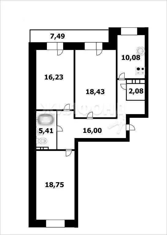 Продажа квартиры, Новосибирск, ул. Лейтенанта Амосова - Фото 23