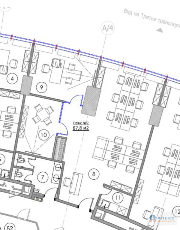 Аренда офиса 89 м2 м. Деловой центр в бизнес-центре класса А в ... - Фото 7