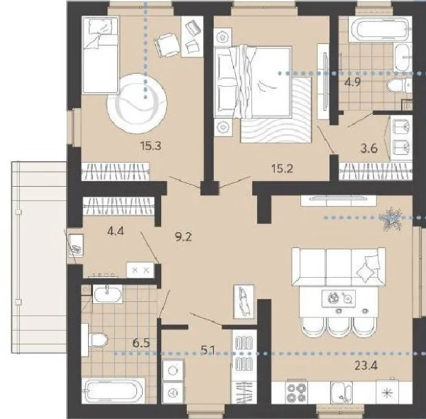 Продается дом, 87.6 м - Фото 6