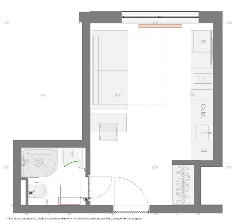 Сдается студия 19 кв.м. - Фото 8