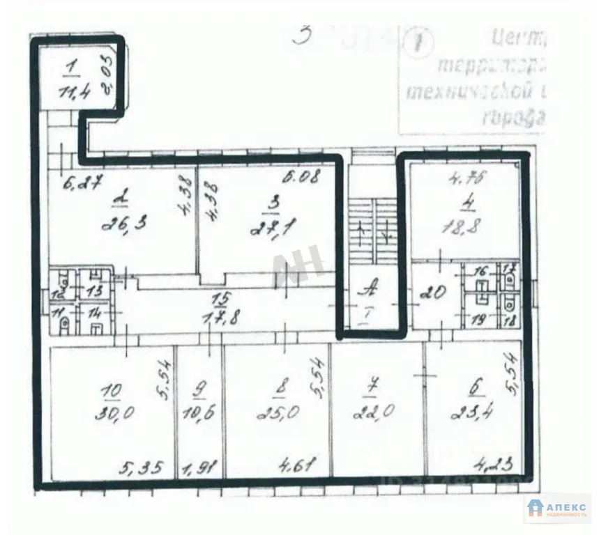 Аренда офиса 230 м2 м. Маяковская в административном здании в Тверской - Фото 4