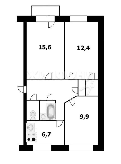 Продажа квартиры, Колывань, Колыванский район, Соловьёва - Фото 17